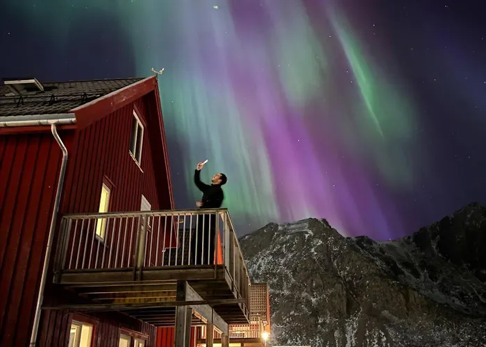 Seahouse With Panoramic Sea View Semesterbostad Ballstad